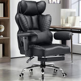 GTRACING Big and Tall Gaming Chair 400lbs Heavy Duty Office Chair with Foot Rest & Ergonomic Pocket, Matte-Black