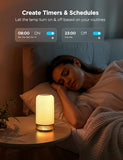 Govee RGBIC Smart Table Lamp 2, Touch Bedside Small Table Lamp Compatible with SmartThings