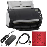FI-7160 Fujitsu Document Scanner - Duplex - Scanners for Computers with 24V & USB 3.0 Cable, 8.5 X 14 in, 600 DPI