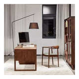zhongxlla Standing Desk, Modern Office Executive Desk with 3 Drawers
