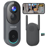 5MP Wireless Video Doorbell Camera,180° Head-to-Toe View, AI Motion Detection, VR Mode