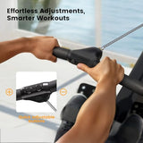 YOSUDA Air Magnetic Rowing Machine for Home, Dual Air & Magnetic Resistance with 8-Level, Smart APP, Rotatable Device Holder, Ergonomic Seat, and Easy Storage