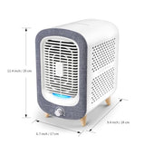 Jafanda Air Purifier for Home Bedroom 780sq ft, HEPA & Activated Carbon, Air Cleaner with Fragrance Sponge & Nightlight, Grey