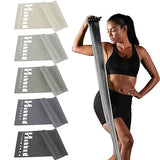 5 Pcs Resistance Bands for Working Out Women and Men, Physical Therapy Bands, Latex Free Elastic and Exercise Bands Set for Stretching, Suitable (Gray)