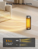 DREO Space Heater for Bathroom and Indoor, 70°Oscillating, 5 Modes, Remote for Home Bedroom, 12H Timer, with ALCI Safety Plug