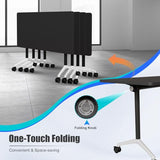 Modular Conference Table,Folding Conference Room Table with Wheels