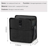 KVAEY Car Trash Can, Oxford Cloth Foldable Garbage Bin Waterproof Auto Trash Bag Organizer, (Upgraded)