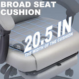 Misolant Big and Tall Office Chair with Footrest, High Back Desk Chair