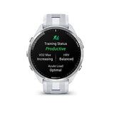 Garmin Forerunner® 965, Running Smartwatch, 47mm, Whitestone/Powder Gray