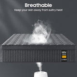 14 inch Medium Firm Mattress Queen, Hybrid Mattress with Back and Lumbar Hip Support