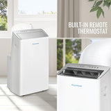 Keystone 14,000 BTU ASHRAE/12,000 BTU DOE Portable Inverter Air Conditioner with Quiet, High Efficiency Operation and Remote, AC Unit for Apartment, Living Room, Medium Rooms up to 550-Sq. Ft.