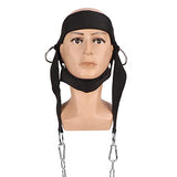 Nutriess Neck Training Harness Adjustable Head Weight Neck Exerciser Fitness Powerlifting Head Harness with Steel Chain for MMA Gym Strength Training NutriEss