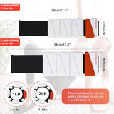 INDEPANDIA Wrist Ankle Weights for Women & Men, 2lbs Adjustable Weighted Bangles to Boost Calorie Burn & Strength, Arm & Leg Weights, White & Red