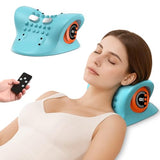 Neck Massager 2026 Portable Neck Traction Device, Cervical with Heating & Vibration–Relieve Muscle Tension,4-in-1neck Customizable Massage Modes with Wireless Remote Control