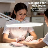 Lumens 24W LED Desk Lamp – Shadow-Free Task Lighting | 4-Level Dimming | Home Office & Crafts Use