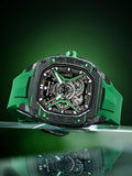 TSAR BOMBA Mens Automatic Watches Luxury Skeleton Mechanical Wristwatch for Men