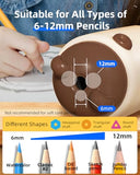 Fully Automatic Pencil Sharpener, Electric Pencil Sharpener for Kids, Auto in & Out, Rechargeable Pencil