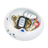 Cat Food Bowl, Ceramic Cat Bowls, Cute Kitten Water Bowl with 7.1oz Capacity, Slanted Kitten Feeding Dish 6.5 inch, Whisker Fatigue Friendly, Adorable and Multi-Use Home Decor