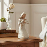 PlentifulHome Virgin Mary Holding Baby Jesus Statue, 5.91 Inch
