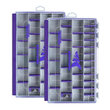 KastKing HyperSeal Waterproof Tackle Box, 3600 and 3700 Tackle Trays, Fishing Tackle Box Organizer with Removable Dividers, Lure Box and Terminal Tackle Storage,Purple