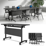 Modular Conference Table for 2-18 Person,Folding Conference Room Table with Wheels