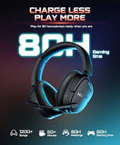 Wireless Gaming Headset for PS5, PS4, PC, Laptop, Mac, 3 in 1 Gaming Headphones with 7.1 Surround Sound