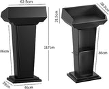 EliteBloom Lectern Podium Stand, Podium Wood Stand Podium Stand Professional Presentation Lecterns & Podiums, Home Commercial Restaurant Pulpit Podiums