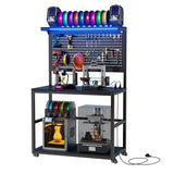 PAKASEPT 3D Printer Stand with Filament Storage Workbench,3D Printer