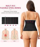 Gotoly Waist Trainer for Women Corset Shapewear Tummy Control Faja Body Shaper Postpartum Segmented Waist Cincher(Black,3X-Large)