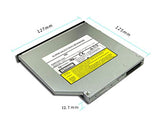 OSGEAR Internal Thick 12.7mm SATA 8X DVDRW CD DVD RW ROM Burner Writer Laptop Replacement PC Mac Tray Loading Drive for Asus Acer HP Dell Lenovo Samsung Sony
