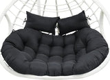 lihtsofty Double Egg Chair Cushion Replacement 55x35in -Thickened Waterproof Removable Double Hanging Egg Chair Cushions, Swing Chair Cushion