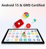 10.1 Inch Tablet, Android 15 Tablets 12GB(4+8) RAM / 64GB ROM / 1TB SD Card Expansion