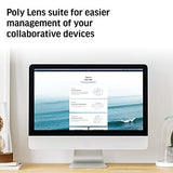 Bar for Large Conference Rooms Poly (Plantronics + Polycom) - Premium 4K Audio & Video Conferencing Solution - Camera, Speakers