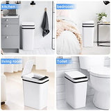 Trash Can 2.2 Gallon Automatic Motion Sensor Rubbish Can with Lid Electric Anborry