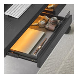 LUYOUBOZHU Electric Standing Desk with 2 Drawers, Height Adjustable Writing Desk