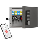 16 Key Lock Box Wall Mount, Smart Key Cabinet, use One Time Password,Fixed Code, Bluetooth, Wi-Fi Remote