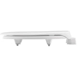 BEMIS 2L215OT 000 Medic-Aid 2" Lift Raised Open Front Toilet Seat with Cover, ELONGATED, Long Lasting Solid Plastic, White