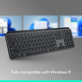 Logitech MX Keys S Wireless Keyboard, Low Profile, Fluid Precise Quiet Typing, Programmable Keys, Backlighting