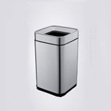 inless Steel Open Top Trash Can - 8L/15L/20L/25L/30L Recycling Bin for Kitchen, Bathroom, Office, Living Room, Bedroom -, Modern, Space-Saving