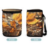 YHNNH Car Trash Can Autumn Leaves Car Trash Bag with Cover and Waterproof Bin