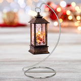 H&D HYALINE & DORA 9 Inch Ornament Display Stand Air Plant Holder Terrariums Hanger Silver Ornament Hangers for Christmas Halloween Home Party Decor(5 Pack)