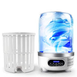 Portable Mini Washing Machine | Compact Deep Cleans Underwear, Baby Clothes, Small Laundry | Type-C, Spin-Dry & UV /4000 mAh Battery (3L-WHITE)