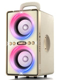 YIER Bluetooth Speaker, 240W Peak Loud Party Speaker with Big Bass, 20H Playtime, TWS, BT5.3, Large Portable Wireless Boom Box with LED Light for Outdoor Backyard Beach Home (Leather White)