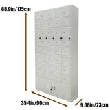 Storage Cabinet Lockers, Cell Phones Cabinet Box with Door Locks and Keys for Office Classroom Supermarket