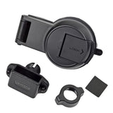 UAYESOK Adjustable Walkie-talkie Car Mount, Speaker Mic Vehicle Holder (Vacuum Suction Cup, Windshield Dashboard Mounting) For HT, 2 way radio, Scanner