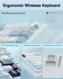 Wireless Mechanical Keyboard, Hot Swappable Creamy Keyboard, Pre-lubed Reaper Switches