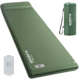 Elegear CumbreX™ Self Inflating Sleeping Pad, Built-in Electric Pump 3.15" Ultra-Thick Memory Foam Camping Mattress with Pillow Sleeping Pad for Camping R-Value 9.5 Foam Camping Pad Army Green Single