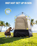 FanttikOutdoor Zeta A1 Pro Shower Tent 1 Rooms, Portable Privacy Shelter for Shower & Dressing, Instant Setup in 60 Seconds with Rainfly & Windproof, Ideal for Camping & Hiking, Fishing, Beach
