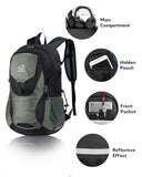 WATERFLY Lightweight Packable Hiking Backpack: 30L Foldable Travel Daypack Ultralight Camping Day Pack for Woman Man