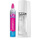 SodaStream - Terra Sparkling Water Maker | VALUE BUNDLE | CQC CO2 system | Includes 2x CO2 Cylinders, 3x 32 Fl Oz Dishwasher Safe Bottles, 2x Bubly Flavor Drops | Combine with Pepsi Flavors | White